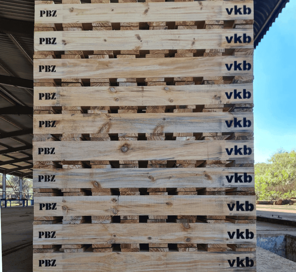 PalletBiz pallets stored outdoors