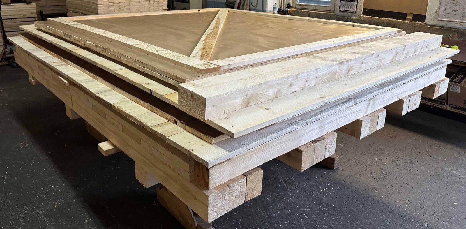 maßgeschneiderte Holzpaletten