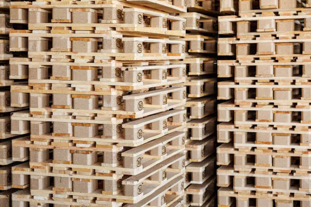 stacked epal pallets