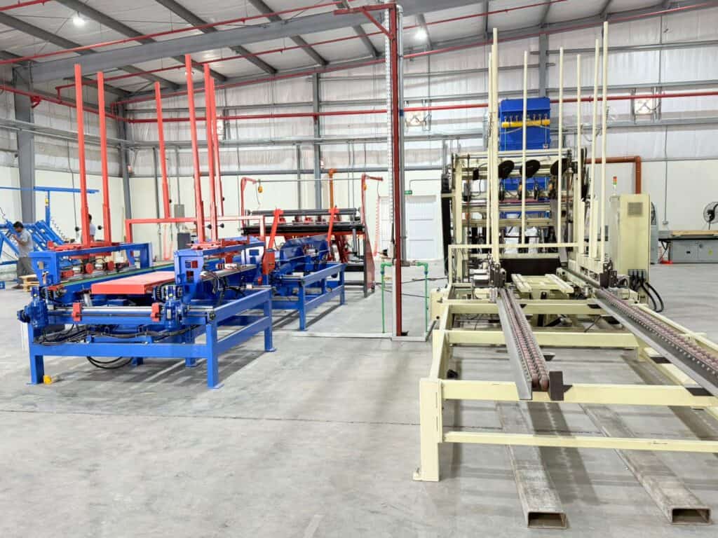 palletbiz pallet machines inside factory
