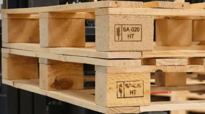 Heat treated pallet